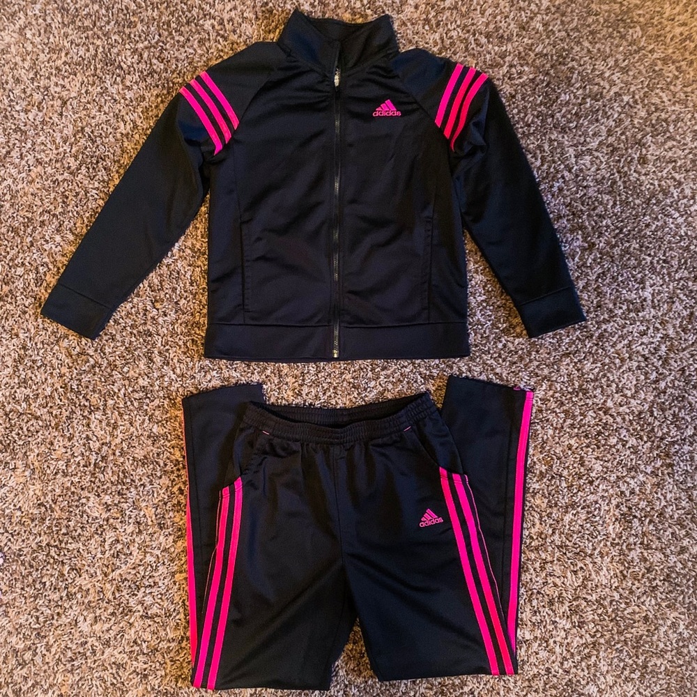 Adidas Girls Track Suit - Complete Set